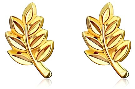 Anstecknadel aus Akazienholz, Freimaurer, 2 Stück | Anstecker Frankreich vergoldet Akazienzweig | Schmuck 12 mm Freimaurer-Symbol, Vergoldetes Metall