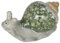 Goldbach Schnecke aus Keramik 10,5cm große Figur grün Deko Gartenfigur Dekofigur Keramikfigur Gartendeko Garten Statue Tier Skulptur Objekt Dekoschnecke, 663925