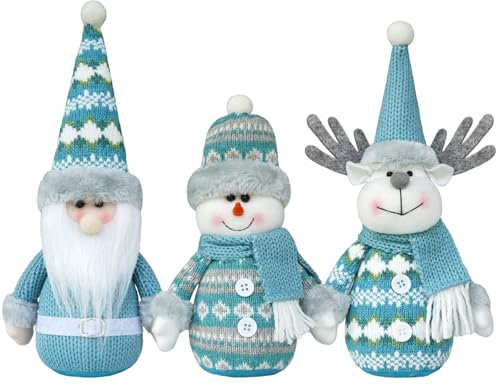 3 x Weihnachtswichtel aus Plüsch
