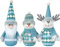 3 x Weihnachtswichtel aus Plüsch