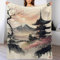 PAZZK japanischer Stil Kuscheldecke Couchdecke Decke Aus Flannel - Tagesdecke Wohndecken Für Sofa, Couch Oder Als Bettüberwurf - Waschbare Decke（150×200cm）