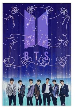 MOHTOY K-Pop BTS Poster auf Leinwand, Schlafzimmer, Dekoration, Sportlandschaft, Büro, Raumdekoration, Geschenk, ungerahmt, 30 x 45 cm, 10 Stück