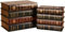 2 Stück Falsche Buchbox Vintage Aufbewahrungsbuch, Dekorative Antike Bücherboxen aus Holz Unsichtbare Gefälschte Bücher, Gefälschte Buchdekorationen für Zuhause, Bibliothek, Café, Hotel