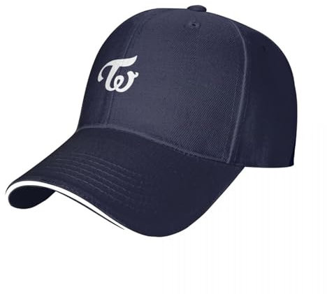 ENWIND Baseballmütze Twice Logo Cap Baseballmütze Solarhut Damen Golfbekleidung Herren Retro Outdoor Freizeit Dad Hat Für Herren Damen Geschenk