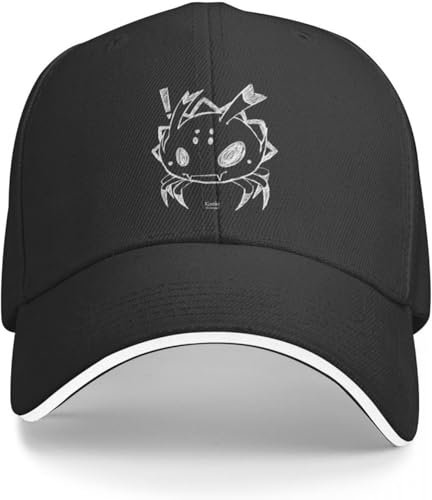 Baseballkappe Hip Hop Sonnenhut Kumoko Bleistiftzeichnung Fanart von So I'm a So What/Kumo Desu ga Nani ka Anime Schwarze Baseballkappe