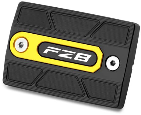 CXEPI Motorrad Vorderer Bremsflüssigkeitsdeckel Bremskupplungs-Ölbehälter Fluid Cap Abdeckung CNC Passend für FZ8 FZ8N 2010-2014;FZ8/FAZER 2010-2014