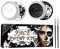 Pintura facial en y negro,Pintura facial en y negro - Paleta de maquillaje con pinceles - Kit de maquillaje de vampiro esqueleto de para adultos, pintura de ojos para cara y cuerpo para disfraz