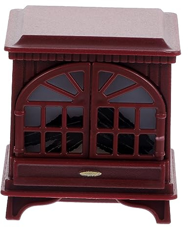 TOYANDONA Miniatur Kamin Für Puppenhaus Fireplace Modell Mit Beleuchtung Realistisches Deko-Element Für Weihnachts Und Miniatur-Dekoration