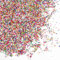 GORGECRAFT 1 Box 90G Rainbow Nonpareils Non Edible Decorative Sprinkles 2mm Glass Non Pareils Faux Candy Dot Sprinkles Caviar Beads for Polymer Clay Art Decoration Resin Art Crafts Faux Donuts Cakes