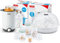 NUK Perfect Match Babyflaschenset Winnie Puuh, Thermo 3in1 Flaschenwärmer & Micro Express Plus Mikrowellen-Sterilisator im praktischen Vorteilsset | Auftauen, Erwärmen, Warmhalten & Sterilisieren