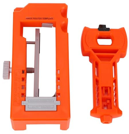 Door Hinge Latch Installation Kit Precise Chiseling Scoring Mortise Tool Adjustable Jig for On Site Orange