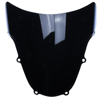 avdb-Moto Windschild/Windschutzscheibe kompatibel mit Suzuki GSXR 600 GSX-R K1 / K2 / K3 2001-2003, GSXR 750 GSX-R Y /K1 / K2 / K3 2000-2003, GSXR 1000 GSX-R 2001-2002 Polycarbonat (Schwarz)