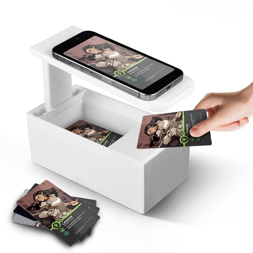 Scanbox für MTG TCG Karten, Sammelkarten Scanner Ständer Kartenscanner, Tragbarer Scannerständer Kompatibel mit ManaBox und Anderen Scanner-Apps,Schnelles Scannen und Preisauskunft von Magic Karten