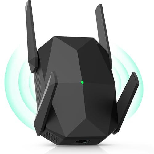 2026 AX3000 WiFi 6 Extender Signal Booster, Multi-Link Connectivity Internet Extender WiFi Booster for Home, Dual Band Long Range WiFi Repeater, Up to 19000 Sq. Ft., (Black)