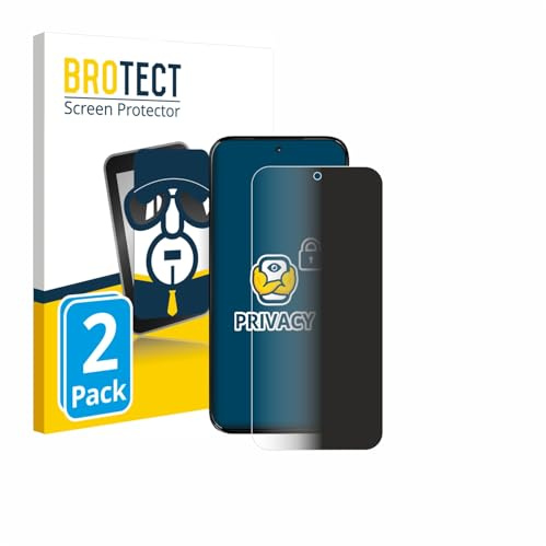 BROTECT Blickschutzfolie für Motorola Moto G77 | 2 Stück Anti-Spy Displayschutz Made in Germany Smartphones und Handys Privacy Screen Protector Blaulichtfilter Klare Folie