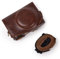 kinokoo Canon SX740 SX730 SX720 HS Case, PU Leather Camera Protective Case with Shoulder Strap for Canon PowerShot SX720 HS SX730 HS and SX740 HS Camera- - Coffee
