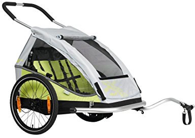XLC Kinder BS-C07 Kinderanhänger, Grey, Einheitsgröße