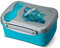 Carl Oscar Lunchbox im schwedischen Design – Lunchbox mit Kühlakku und Besteck, hält mehrere Stunden kühl, 17 x 12,5 x 8 cm, Türkis