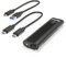 Plugable M.2 NVMe SSD Enclosure; Tool-Free & Driverless. USB 3 Type-C, including Thunderbolt and USB4, at 10Gbps. For M.2 NVMe SSDs 2230 to 2280 PCIe Gen 3 and 4. USB cables included