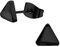Bungsa Dreieck Ohrstecker schwarz aus 316L Edelstahl Unisex