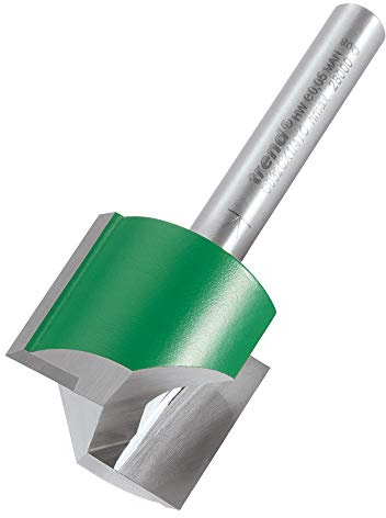 Trend Straight Two Flute Router Cutter, 1/4 Inch Shank, 24mm Cut Diameter | Ideal For Clean Straight Cuts In Wood, With Tungsten Carbide Tipped Edges And 19mm Cut Length, C032CX1/4TC