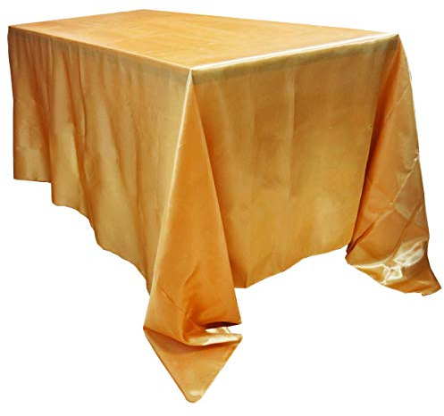 TINWARM 250 x 350 cm, rechteckig, Satin, für Dekoration von Hochzeit/Geburtstagsfeier/Veranstaltungen – goldfarben