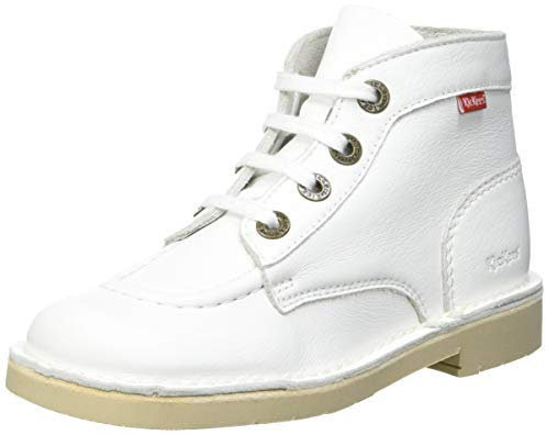 Kickers Collo a Maglia, Stivaletto, Bianco, 27 EU