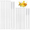 Glas Strohhalme Transparent Trinkhalm gerade LFGB Zertifizierung 6 x 21.5cm, 6 x 15cm - Wiederverwendbare Glas Trinkhalme + 4 Reinigungsbürste,gesund, umweltschonend, frei von BPA