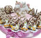 Torta bomboniere Unicorno Femmina Albero della Vita Confetti Inclusi (Torta da 20 fette Bimba)