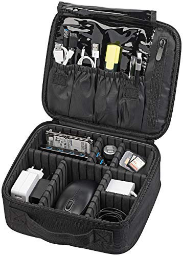 Xcase Kabel Organizer: Reise-Organizer und Aufbewahrungstasche für PC- & Mobilgeräte-Zubehör (Organizer Tasche, Reise Kabel, Kameratasche)