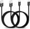 CLEEFUN USB A to USB C Cable [1.8m/6ft, 2-Pack], Durable Nylon Type C Fast Charger Cable Compatible with Samsung Galaxy A20e A21s A12 A51 A52 A40 A41, S10 S20 S21 S9 S8 S20 Plus S10e, Xperia 10