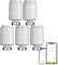 Qiumi Zigbee Thermostat Heizkörperventil, Smart Programmierbarer Thermostat, Temperaturheizung, eTRV, Alexa, Googlehome Sprachsteuerung, Steckertyp ist M30 x 1,5 Tv02-zg(5pc)