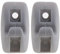 Create idea 2pcs Clip Per Gancio Per Visiera Parasole 191-857-559 Clip Per Gancio Per Clip Per Visiera Parasole Per Autoveicoli Rivetto Di Ricambio Per Visiera Interna Grigio Compatibile con Golf