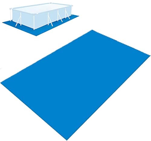250x340 CM Tappetino da Piscina Fuori Terra, Tappeto Base per Piscina, Telo da Terra per Piscina Rettangolare Pieghevole Impermeabile, Protezione per il Pavimento della Piscina per Piscina Gonfiabile