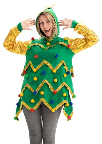 Pull Unisexe Ugly Christmas Jumper, Drôle de Noël Tricoté Pour Les Femmes Avec Elfe, Renne et Arbre de Noël, Festif Pour Les Fêtes 2XL