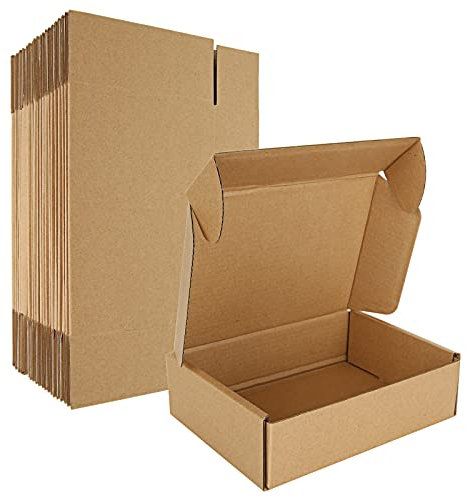 ASelected 30 Pack Shipping Boxes, Corrugated Cardboard Mailing Box, 180x130x50mm Gift Boxes for Packaging, for Posting Mailing Small Business, brown