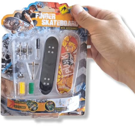 ANTEVIA Matériaux - Fingerskateboard für Kinder, Skate-Montage-Set, mehr als 10 Modelle, zufällige Farben, Spielzeug (Fingerskate)
