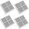 4X Kühlschrank Luftfilter kompatibel mit LG LT120F ADQ73214404 ADQ73214402 ADQ73334003 ADQ73214405 ADQ73214408