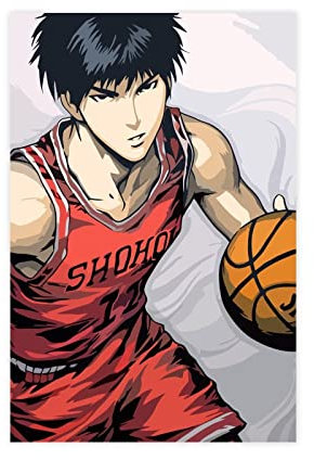 FISH DRAGATE Anime-Poster Slam Dark 52, Leinwand-Poster, Schlafzimmer, Dekoration, Sport, Landschaft, Büro, Raumdekoration, Geschenk, ohne Rahmen, 30 x 45 cm