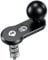 BRCOVAN Aluminum Alloy Motorcycle Fork Stem Mount Base with 1'' TPU Ball for Stem Tube 12mm to 25.4mm in Diameter, Compatible with RAM Mounts B Size 1 Inch Ball Double Socket Arm