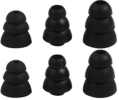 Replacement Triple Flange Eartips Silicone Pad In-Ear Holes for In-Ear Headphones Millimeters Earphone Pad Replacement