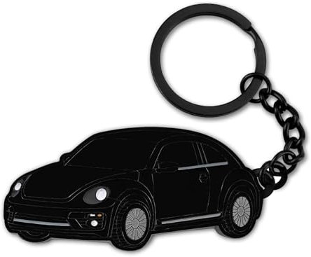 glahorse Porte-clés en métal pour Volkswagen New Beetle, accessoires Volkswagen New Beetle 2005-2022, Noir, 5*2.5