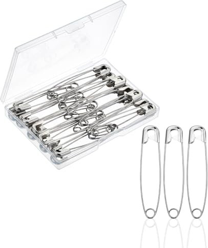 Mr. Pen 3-Inch Safety Pins, 30-Pack, Heavy-Duty Oversized for Clothes