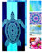 JAODFK Strandtuch Mikrofaser Beach Towel Badetuch Sandfrei XXL Schnelltrocknend Strandhandtuch Damen Groß Strandtücher Sommer Zubehör Handtuch Strand Mädchen Geschenke für Damen 180 * 80 Schildkröte