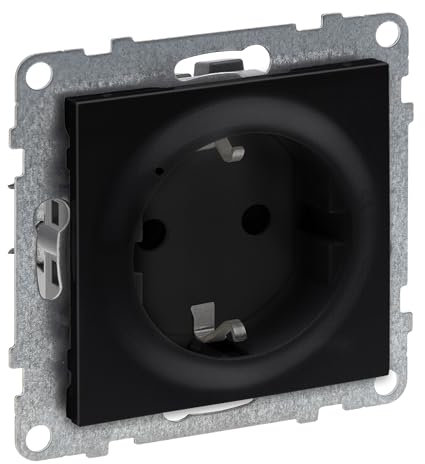 Legrand, SEANO with Netatmo Prise Connectée, Mesure de la Consommation Electrique, Vis ou Griffes d'Expansion, Bornes à enficher Automatiques, Affichage LED, Smart Home, 16A, 3680W, Couleur: Noir,