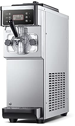 GLETSF Máquina de Helado Comercial de 16L/H, máquina de Helado Profesional de 1200W, congelación rápida con un Clic y Limpieza automática,