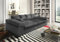 Fun Möbel Big Sofa Couchgarnitur Megasofa Riesensofa Arezzo Kunstleder Madryt (Anthrazit)
