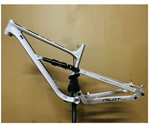 Downhill-Fahrradrahmen 26er 27,5er 29er Mountainbike 16,5 Zoll / 18 Zoll Scheibenbremse Steckachse 12 x 148 mm Rahmen aus Aluminiumlegierung Boost DH/XC/AM (Silber, 27,5 Zoll)