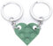 NumeroPhi - Schlüsselanhänger Partner Herz, Geschenk für die Liebenden, Freundschaft, Valentinstag