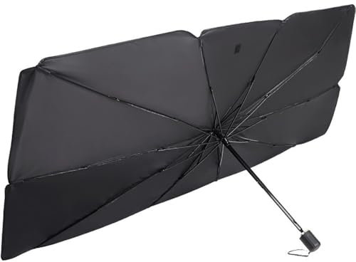 BZRIPFKR Parasol Coche Delantero, para Mercedes W213 AMG X253 W166 X166 W222 Parasol Plegable Coche, Paraguas Parasol Coche Parabrisas Anti UV Rayos,L